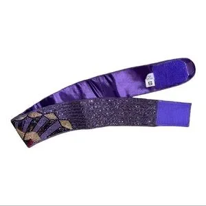 Vintage La Regale Handmade Purple Beaded Waist Statement Belt Size Small La Regale Belt - Etsy main image 4